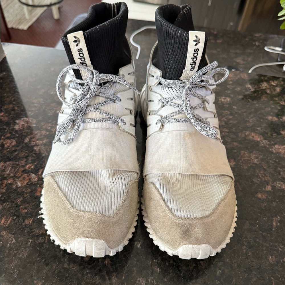 Adidas Tubular Doom Primeknit, wht/gray, size 13